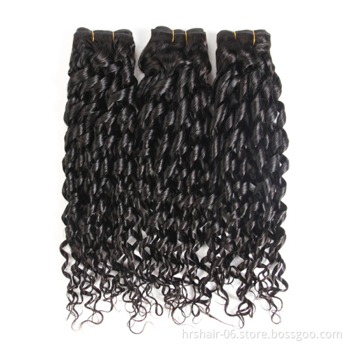 Double Drawn Virgin Hair Pixie Curl Human Hair Weave Free Shipping Cheap Funmi Raw Virgin Hair Extensions